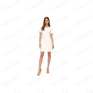 Tommy Hilfiger Ivory Shift Dress with Ruffle Sleeves Size  2